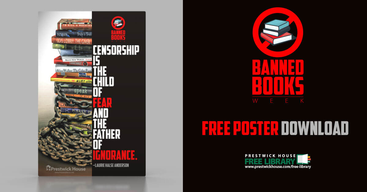 Banned Books Week Free Poster Prestwick House